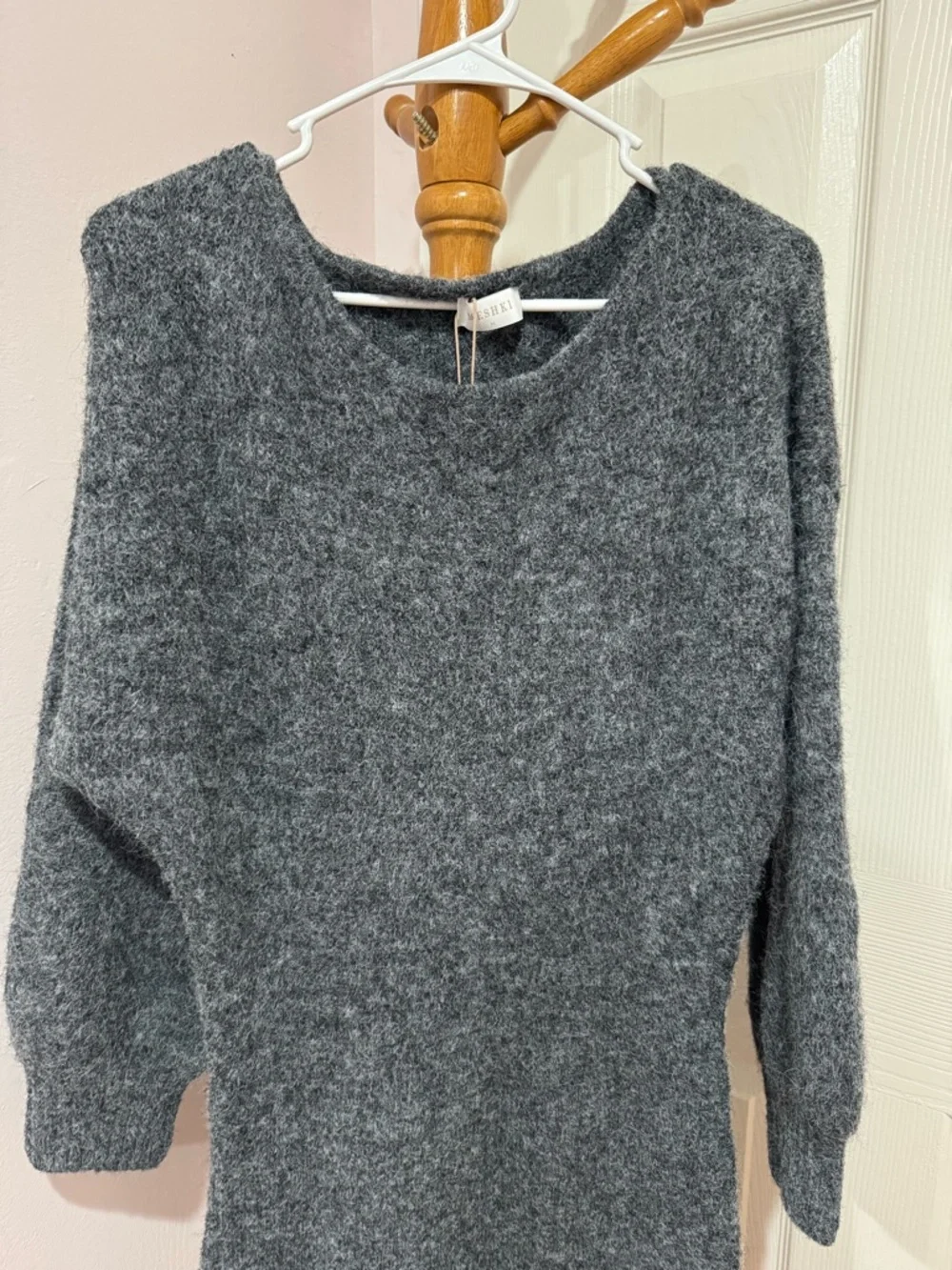 SOLD NWT Meshki Rafferty Boat Neck Knit Mini Dress - Picture 3 of 5